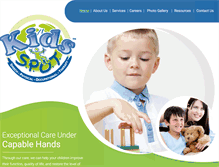 Tablet Screenshot of kidsspotrehab.com